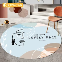 nordic light luxury living room sofa round no sand mat home decoration geometric abstract dust removal non slip carpet tatamimat