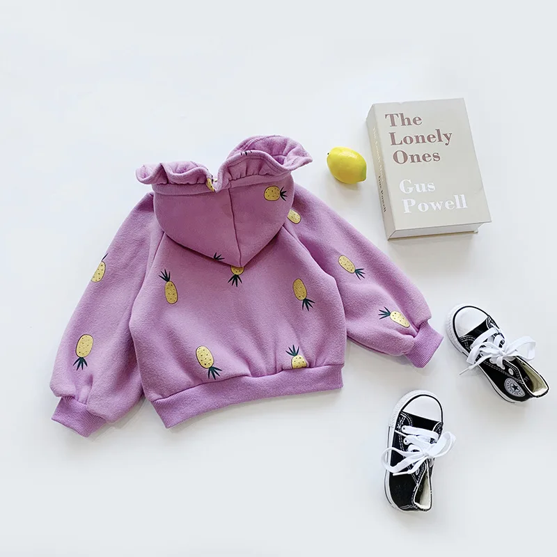 Autumn and Winter Children's Sweater Baby Girl Jacket Kids Girl's Sweatshirts Hooded Tops Children Outfits Clothing