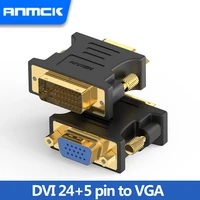 anmck dvi male converter dvi to vga adapter convertor for computer display screen projector tv dvi 245 pin to vga adaptor