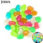 Украшение для сада, светящиеся камни, светится в темноте, декоративная галька, для украшения аквариума, галька, разные цвета