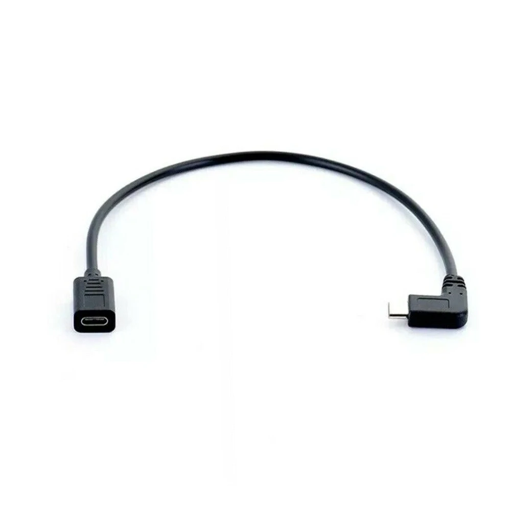 

Type-c USB 90 Degree Male To USB-C Female Extension OTG Cable Extender Cord Phone Accessories