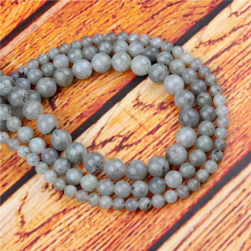 

Glitter Stone Natural Stone Bead Round Loose Spaced Beads 15 Inch Strand 4/6/8/10/12mm For Jewelry Making DIY Bracelet