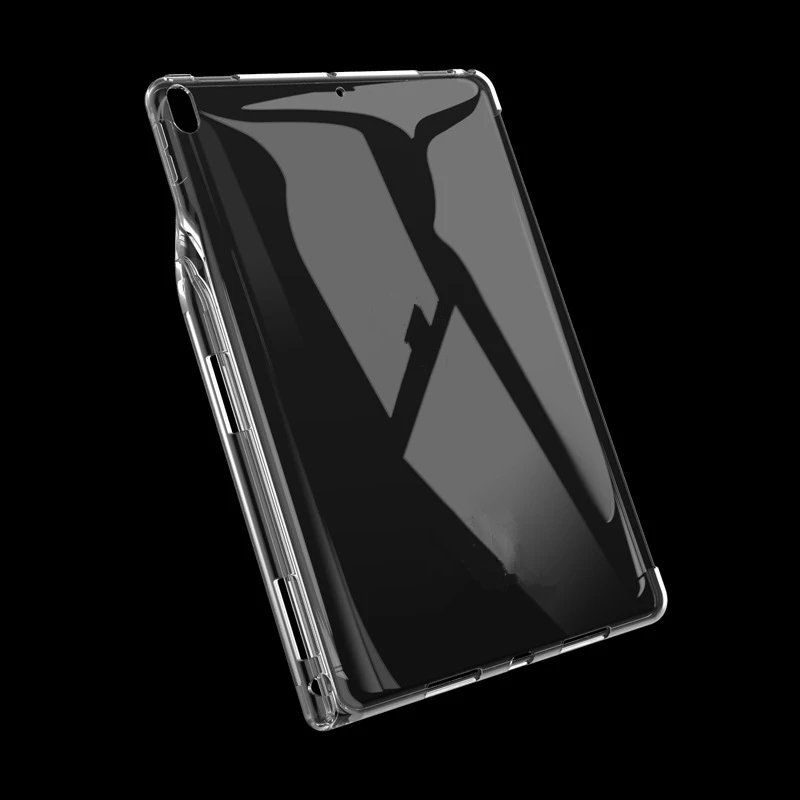 Прозрачный чехол для iPad Air 3 TPU силиконовый с держателем карандашей Pro 10 5 совместим