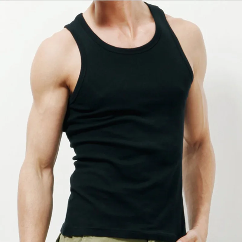 Мужской тонкий хлопок Многоцветный Быстросохнущий плотный спортивный жилет для