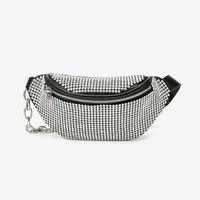 zipper diamond hobo bag ladies party clutch 2021 trend fashion shoulder bags for women luxury shiny purses and handbag