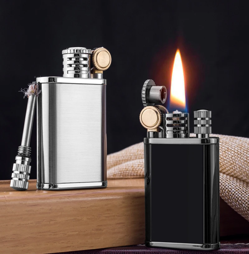 Новинка зажигалка для перманентного сочетания с колесами ветрозащитная десятью