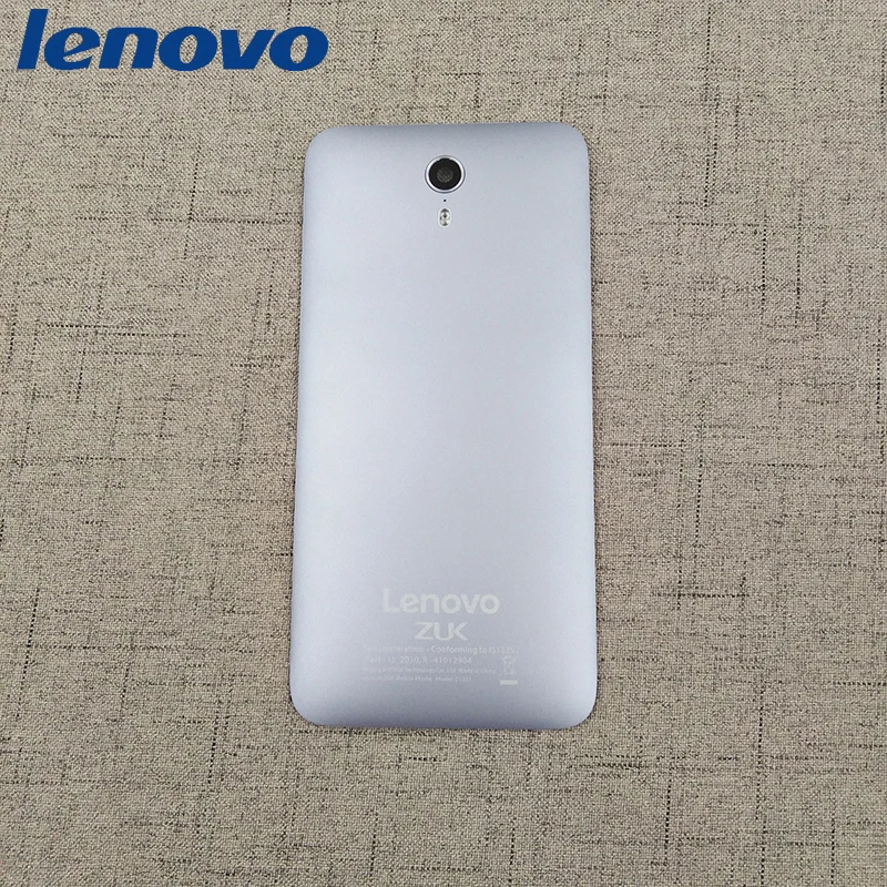 

Original Lenovo ZUK Z1 Z1221 Back Battery Cover Rear Door Panel Housing Case Repair Replacement Parts With Camera Lens and Logo