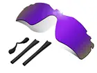 Glintbay 100% точные сиреневые Сменные линзы и черный резиновый комплект для солнцезащитных очков Oakley