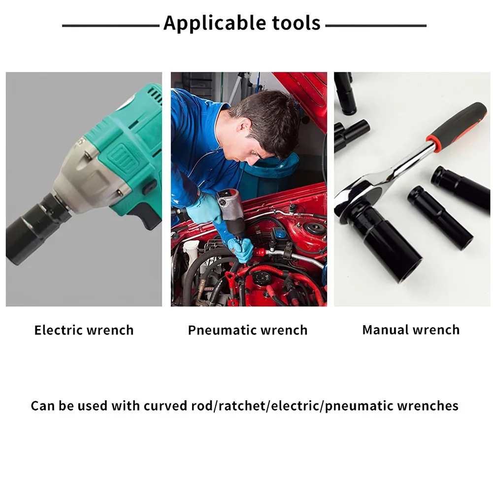 

Wrench Hex Socket Head 1/2 Drive Socket Impact Wrench Hex Socket Head Converter with High Hardness and Durability