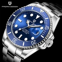 pagani design brand luxury men watches automatic black watch men stainless steel waterproof business sport mechanical wristwatch