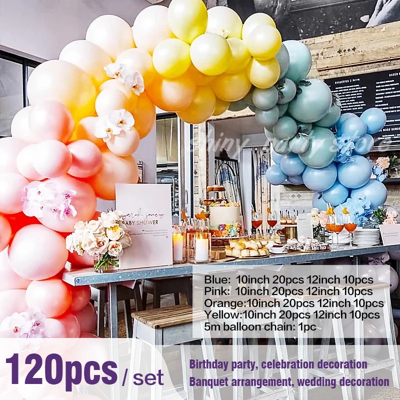 

New Macarone Balloon Arch Set Wreath Decoration Colored Candy Birthday Wedding Party Layout Globos Baby Shower Balloon Supplies