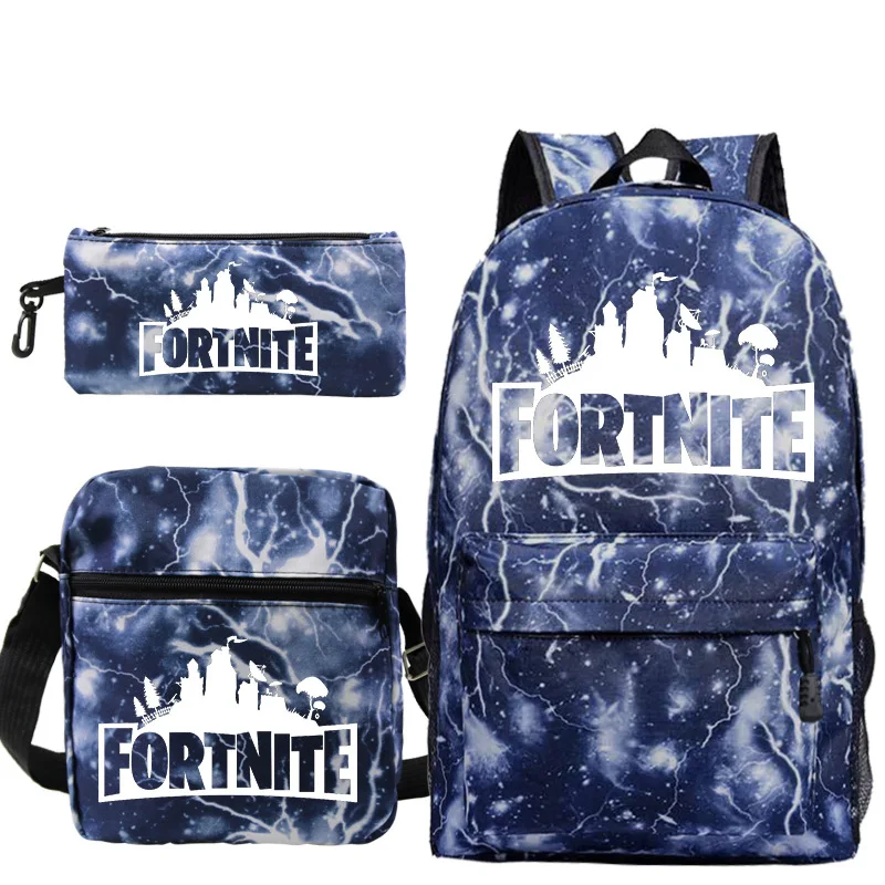 Игровой набор из 3 предметов рюкзак Fortnite школьные ранцы для студентов маленькая