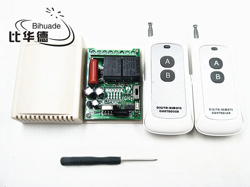 2 канальный беспроводной пульт дистанционного управления реле 220 В 315 МГц
