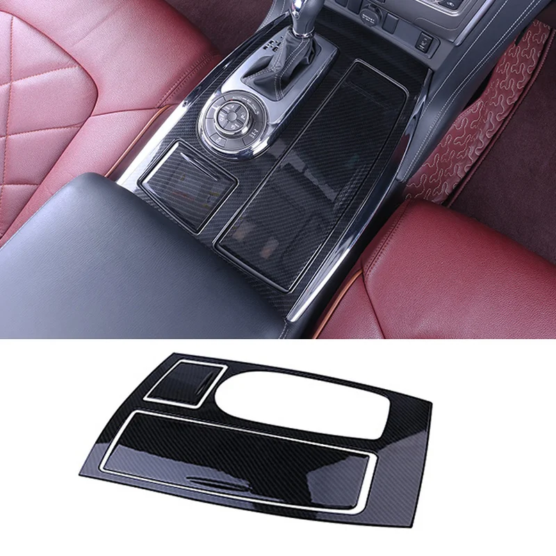 

pcmos ABS Carbon Fiber Steering Wheel Door Armrest Frame Cover Trim For Nissan Patrol Y62 2017 Interior Mouldings Stickers New