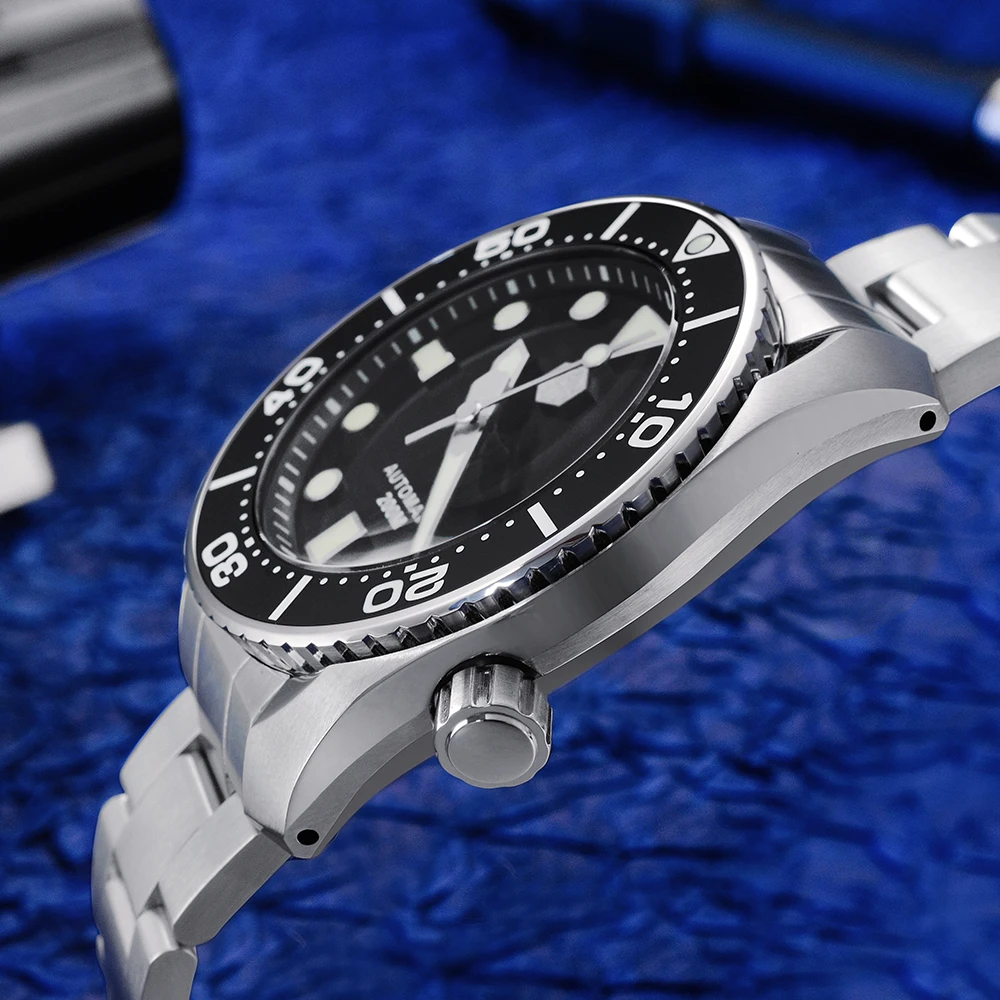 Продажа Мужские автоматические механические часы San Martin Diver MM200 NH35, Роскошные наручные часы с сапфиром, 20 бар, BGW-9, светящаяся Дата