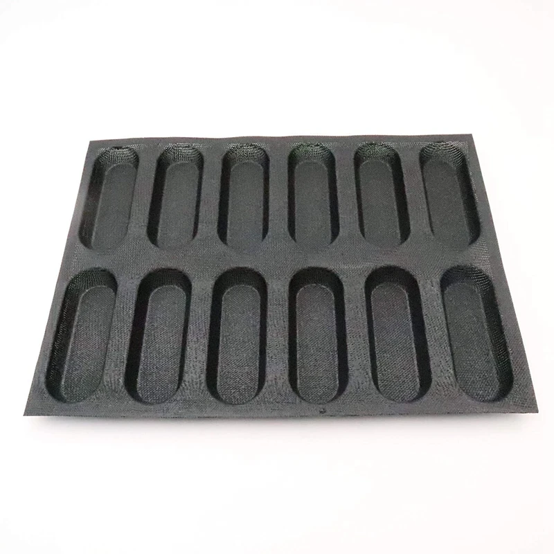 

Silicone Baguette Pan-Non-Stick Perforated French Bread Pan Forms,Hot Dog Molds , Baking Liners Mat Bread Mould