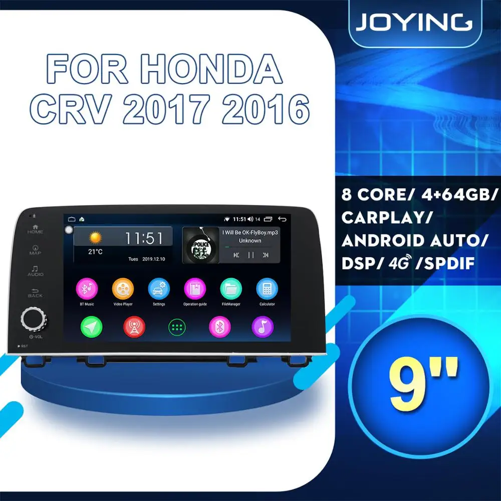 9 &quotАвторадио Android Радио стерео 2 Din головное устройство для Honda CRV CR V 2017 2016