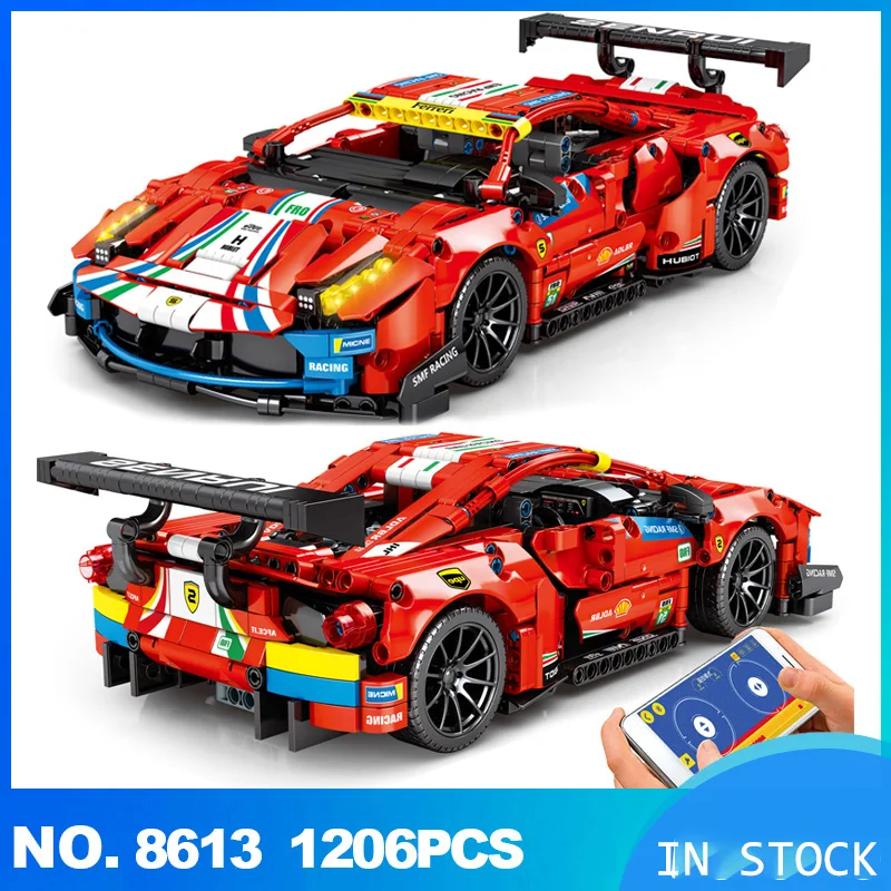 Высокотехнологичный Ferrari 488 GTE RSR Радиоуправляемый Супер гоночный автомобиль