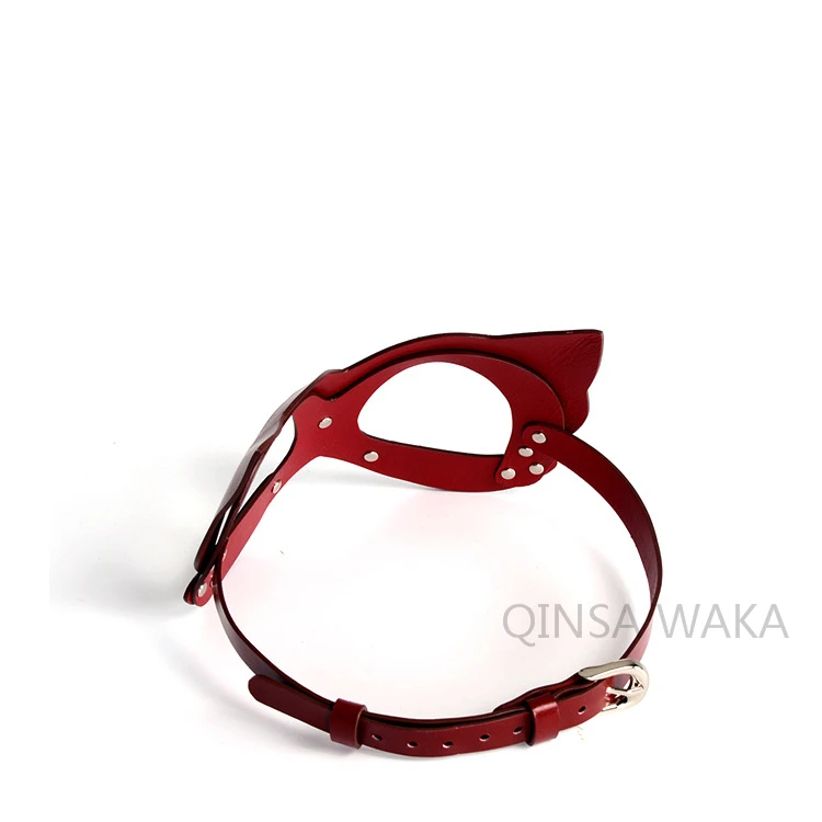 QINSAWAKA повязка из кожи на глаза игра для взрослых БДСМ секс-игрушка сексуальная