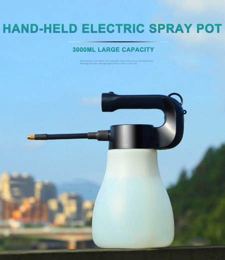 Большая емкость ручной опрыскиватель электрический портативный 3л