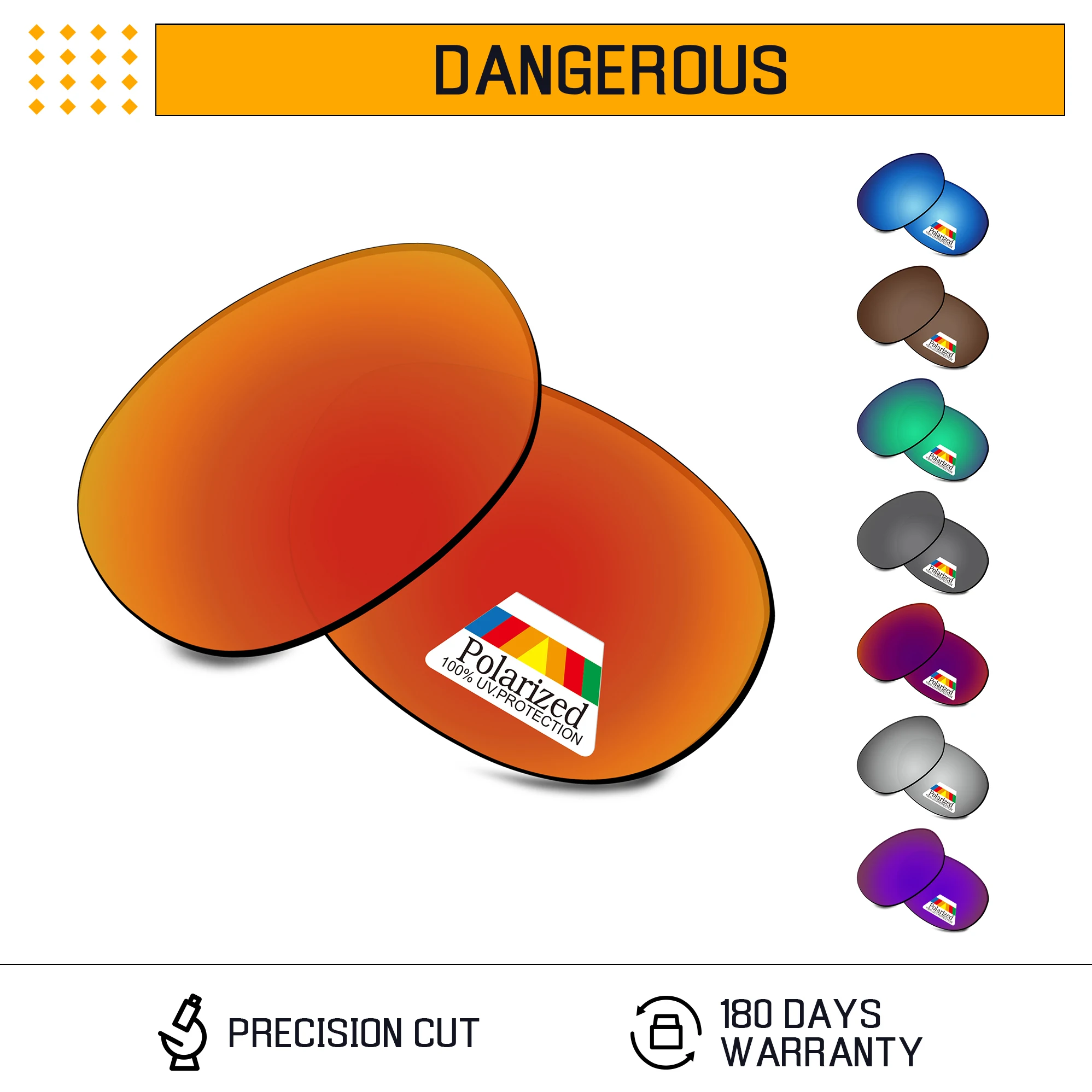 

Bwake Polarized Replacement Lenses for-Oakley Dangerous Sunglasses Frame - Multiple Options