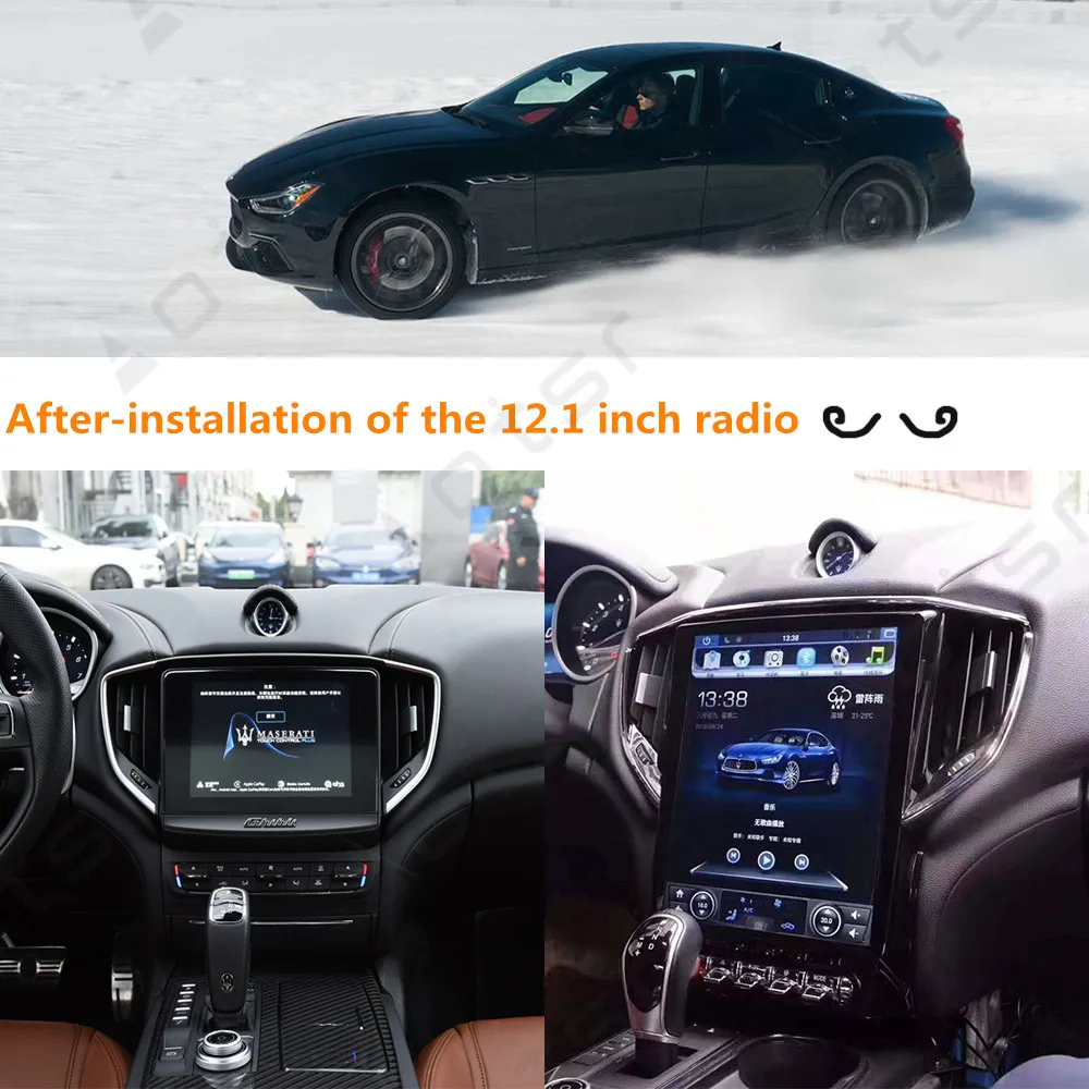 Автомобильный мультимедийный видеоплеер на Android 9 0 с радио в стиле Tesla и