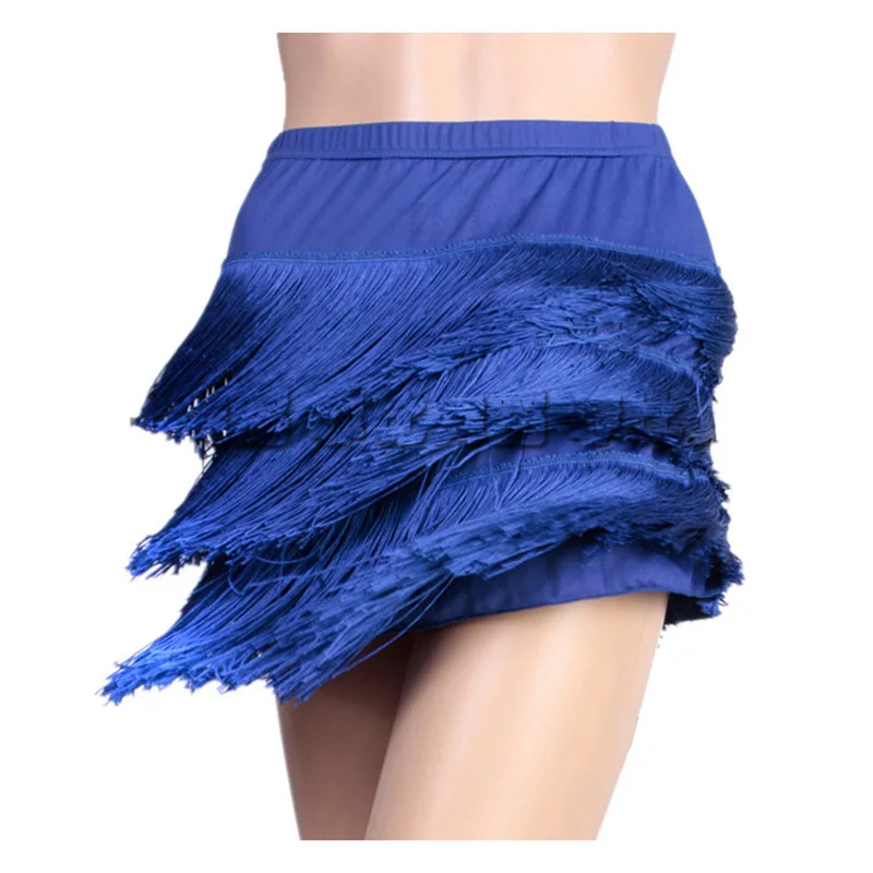 Adult Latin Dance Skirt Women's High Quality Fringed Lady Cha Rumba Samba Fringe Sexy Practice Clothing | Тематическая одежда
