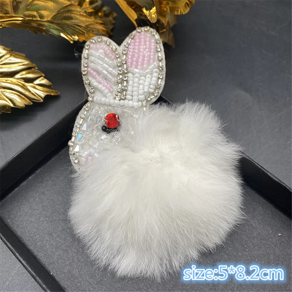 3D Стразы ручной работы украшенные бисером и кристаллами нашивки с животными