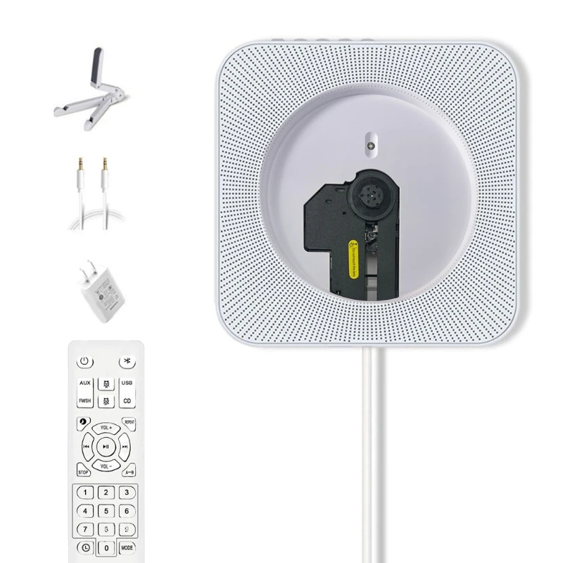 Портативный настенного крепления C D музыкальный плеер Bluetooth Домашний аудио