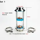 Двухэтажная 3-дюймовая колонна для дистилляционных линз с 2 наборами медных пузырьковых пластин, трехзажимное смотровое стекло, соединение SS304