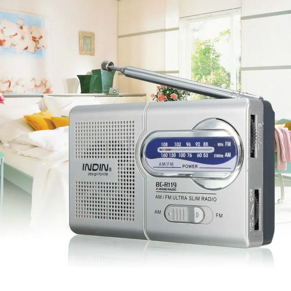 Портативное уличное мини-радио с антенной AM/FM телескопический приемник антенна 3