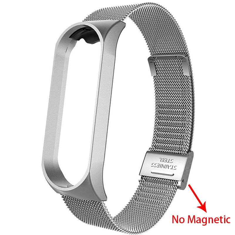 13 Для mi Band 3 4 металлический браслет на запястье магнитный браслет из нержавеющей стали для Xiaomi mi Band 4 3 ремешок mi band 4 3 браслеты Pulseira - Цвет: 13