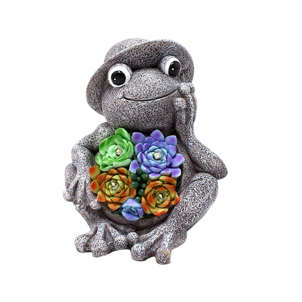 

1 шт., декоративная Солнечная лампа в форме лягушки