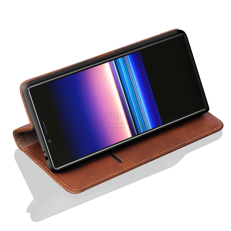 Новый винтажный кожаный чехол книжка для Sony Xperia L3 Роскошный бумажник с магнитной