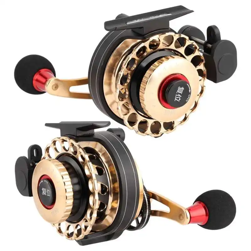 All Metal Raft Fishing Reel 8+1BB 3.6:1 Gear Ratio Fishing Wheel Left Right Hand Raft Wheel With Magnetic Auto Line Out Device