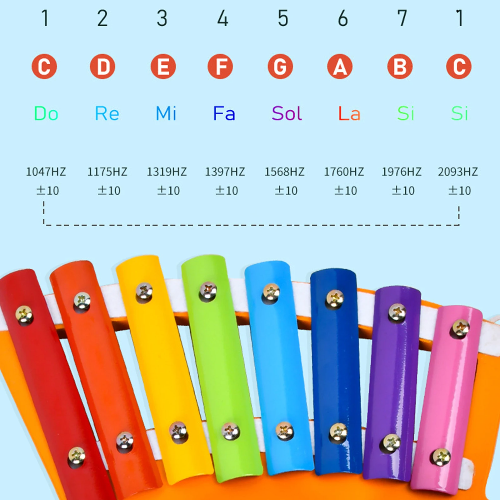 

Цветной ксилофон 8 Note, перкуссионный инструмент, обучающая тренировочная игрушка