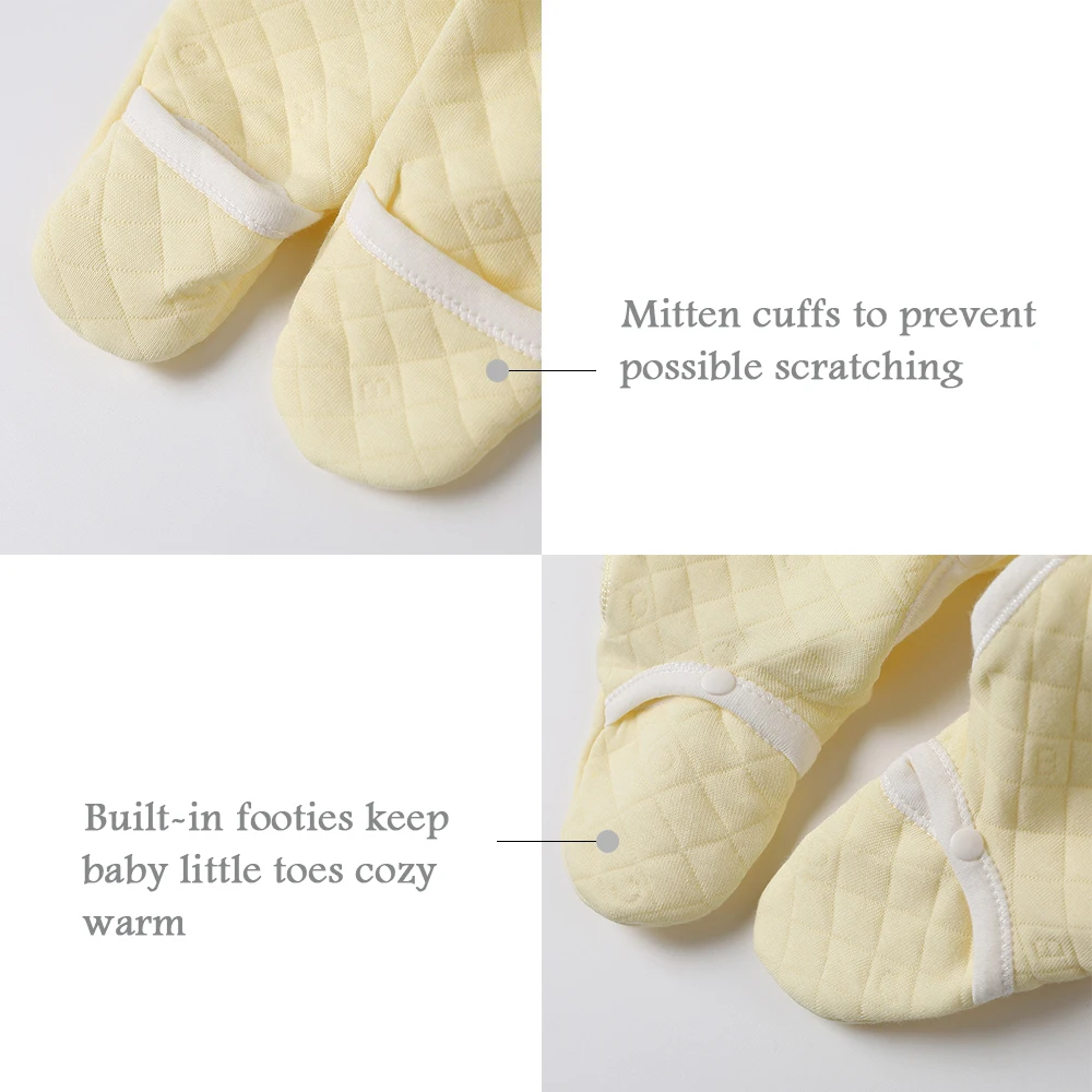 Детские штанишки COBROO для новорожденных 100% хлопок с длинными рукавами на зиму 0 3