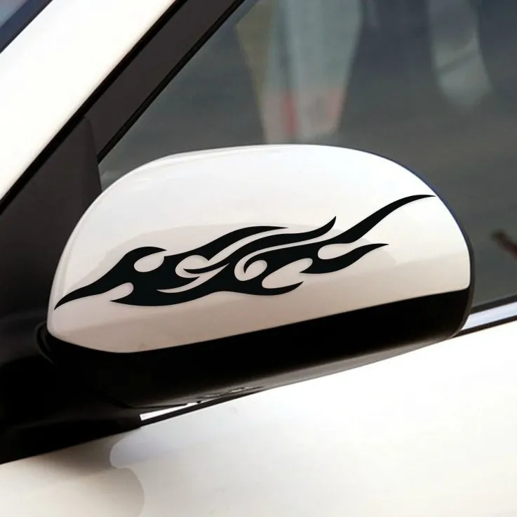 

Car Sticker Modified Flame Car Stickers Bumper Hood Rearview Mirror Head Cover Stickers Cover Scratches Motorcycle Decals