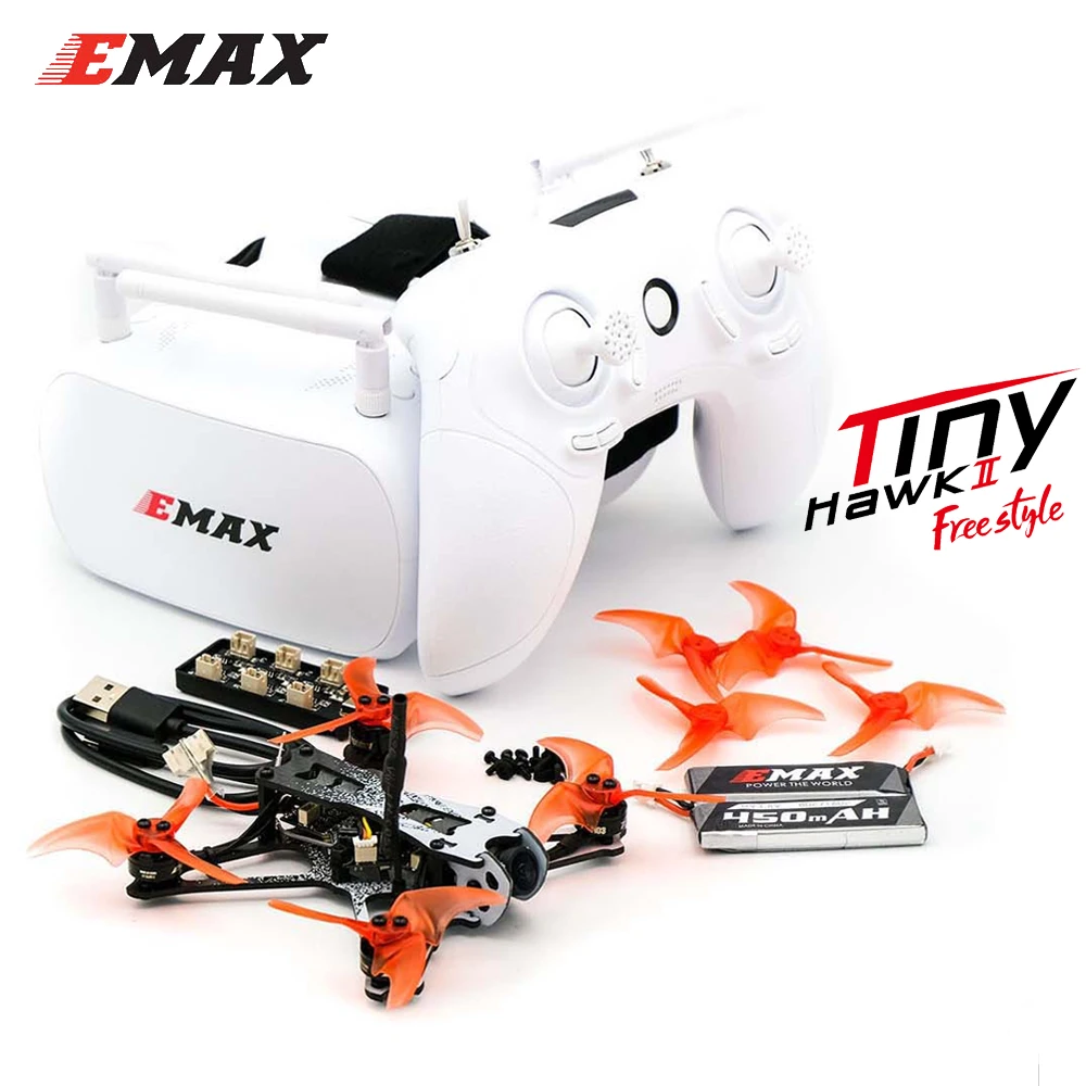 EMAX Tinyhawk II Freestyle 115mm 2.5inch F4 5A ESC TH1103 Motor 5.8G 37CH VTX 700TVL CMOS FPV Racing RC Drone  BNF Version