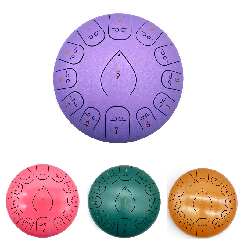 Барабанный барабан из стали 12 дюймов 13 нот Ударные музыкальные инструменты