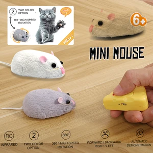 mouse toys wireless rc mice cat toys electronic remote control rat high speed rotation joke toys for cat dog mini mouse free global shipping