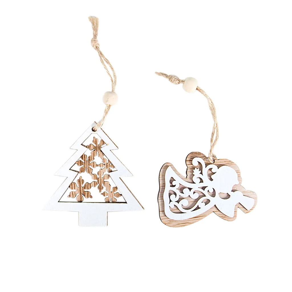 2020 рождественские украшения для рождественской елки деревянные Рождественский