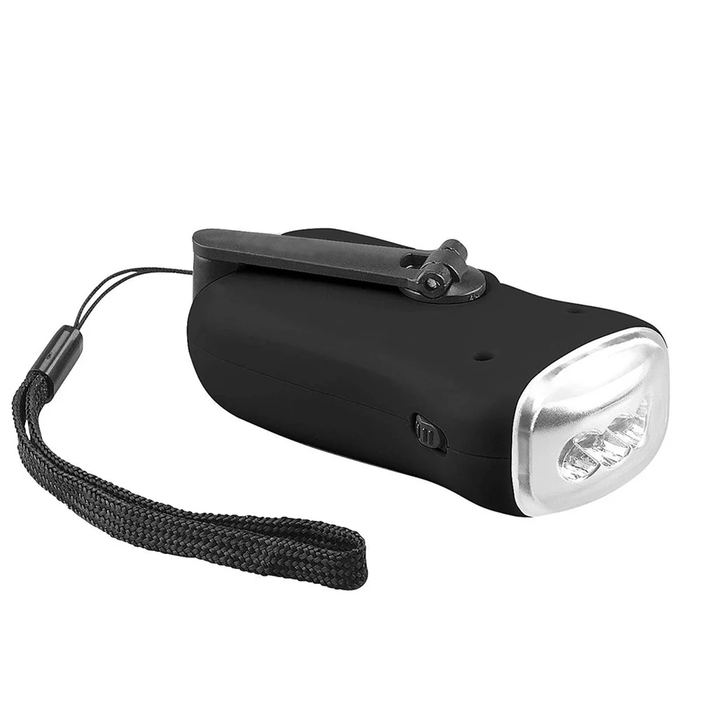 

Solar Flashlight Hand Crank Camping Light Emergency LED Portable Torch Outdoor Survival Solar Powered Flashlight Outdoor Tool