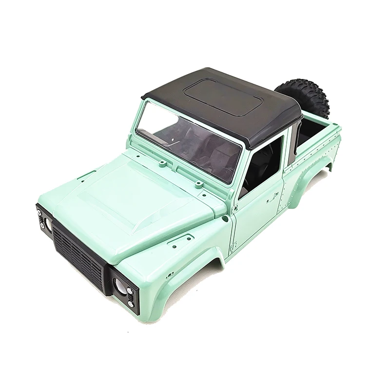 

1 Pcs Plastic Black Car Roof Canopy Replacement Part Cover & 1 Pcs Metal RC Body Chassis Frame Kit