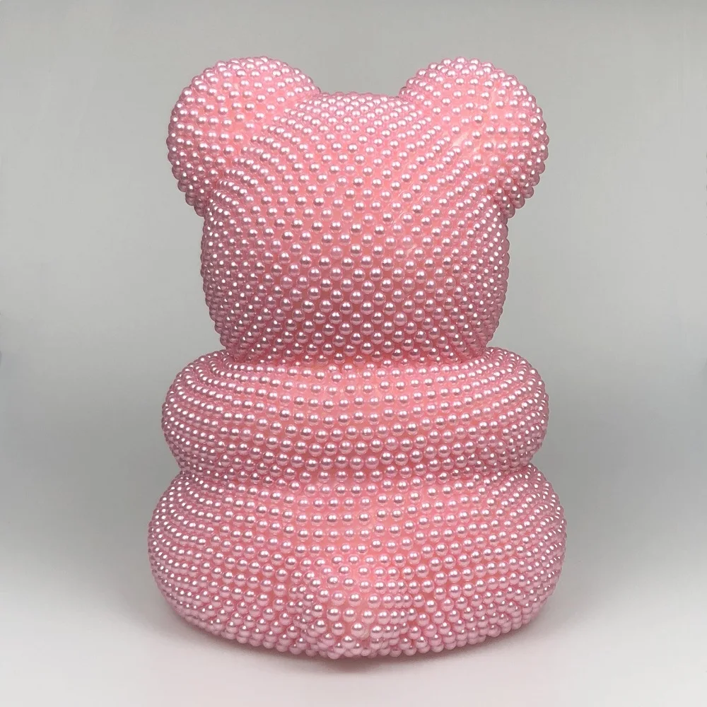 Лидер продаж 40 см свадебные сувениры жемчужный Мишка милый искусственный цветок