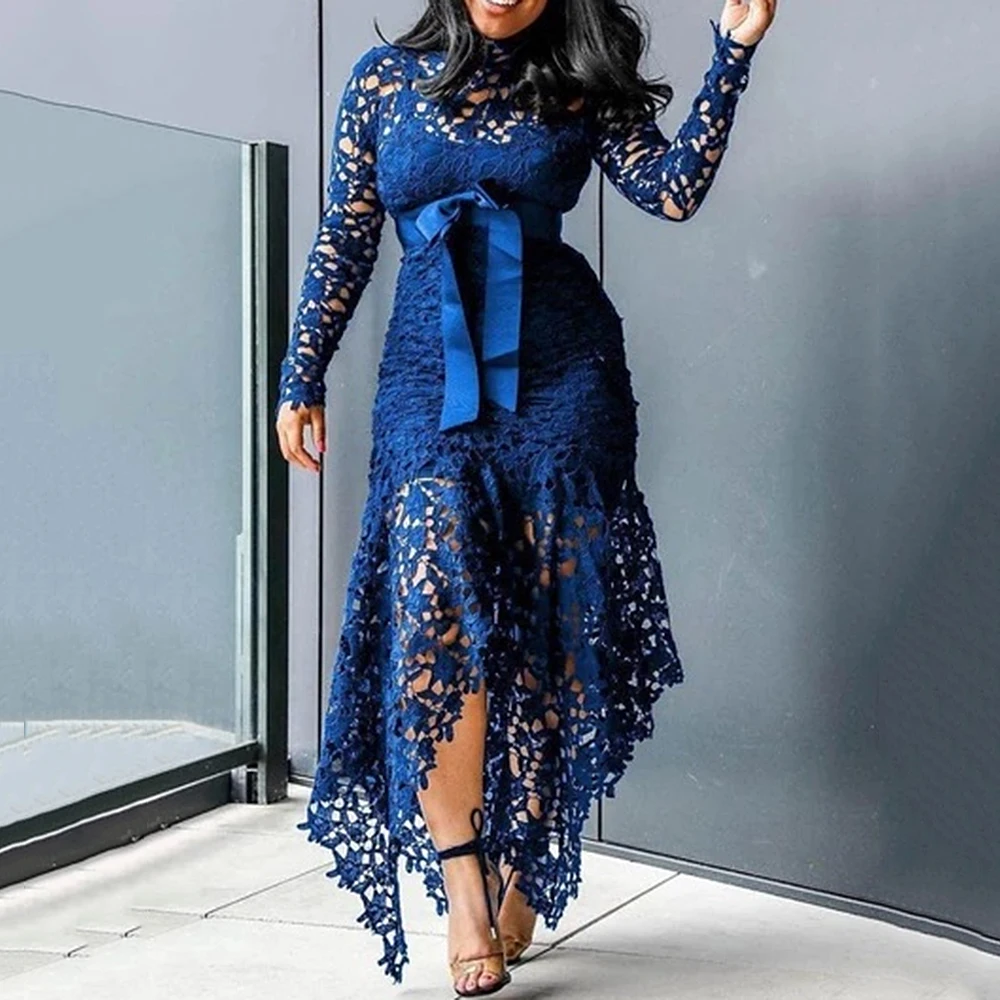 2020 женское кружевное платье с цветочным рисунком модное 5 цветов выдалбливают