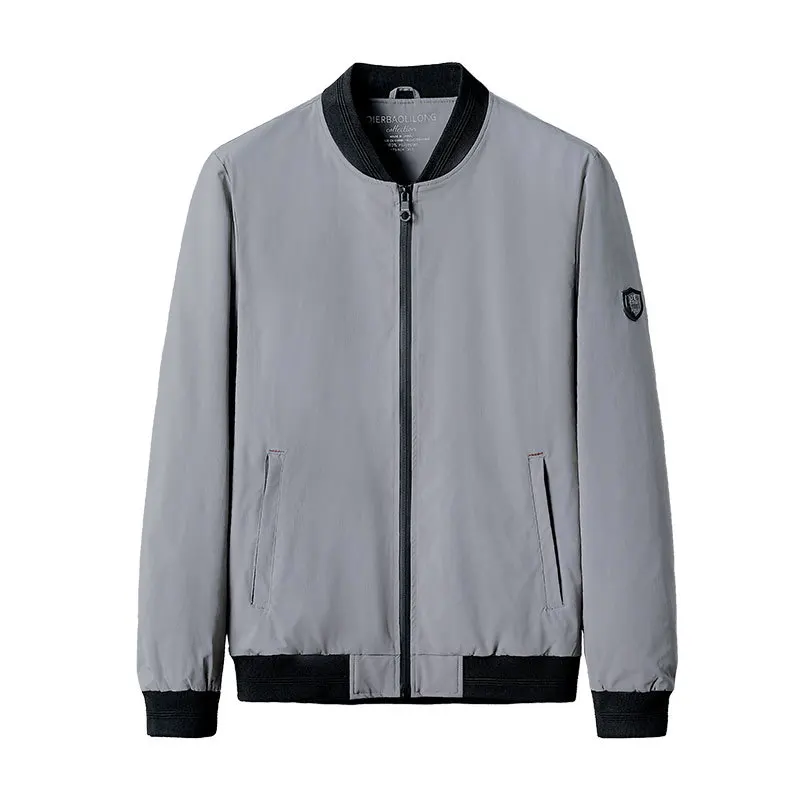 Бейсбольная куртка Over size Мужская Повседневная ветровка приталенный силуэт