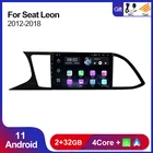 Беспроводной автомобильный аудиоприемник Carplay 2DIN 9 ''Sstereo для Seat Leon 3 2012-2018 Android 11 2 + 32G GPS-навигатор BT WIFI