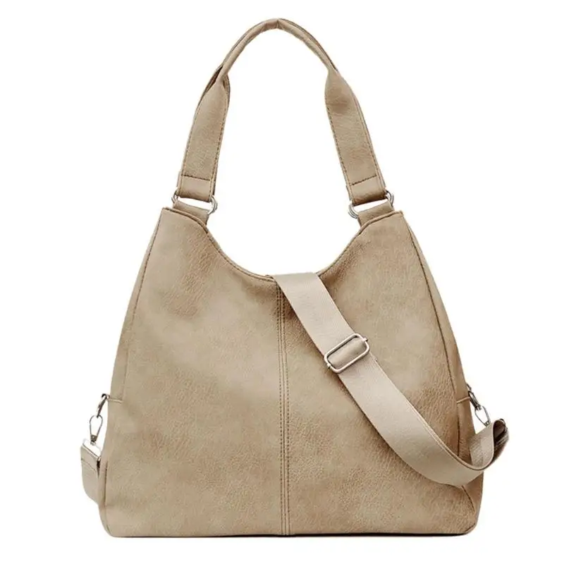Модные женские сумки высокого качества Hobos на одно плечо винтажные одноцветные с