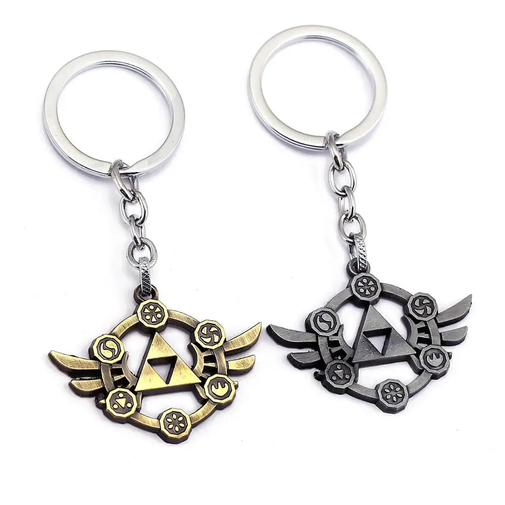Горячая Распродажа брелок с рисунком из игры металлический цепочка для ключей